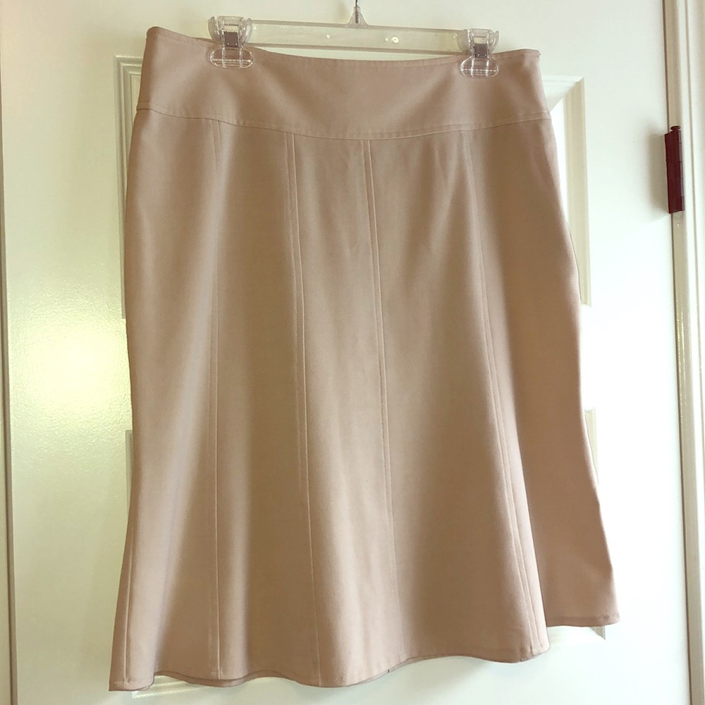 Beige cream tulip work skirt